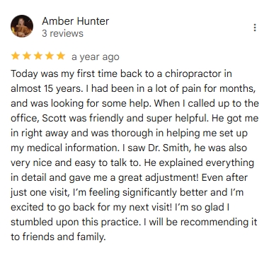 amber testimonial